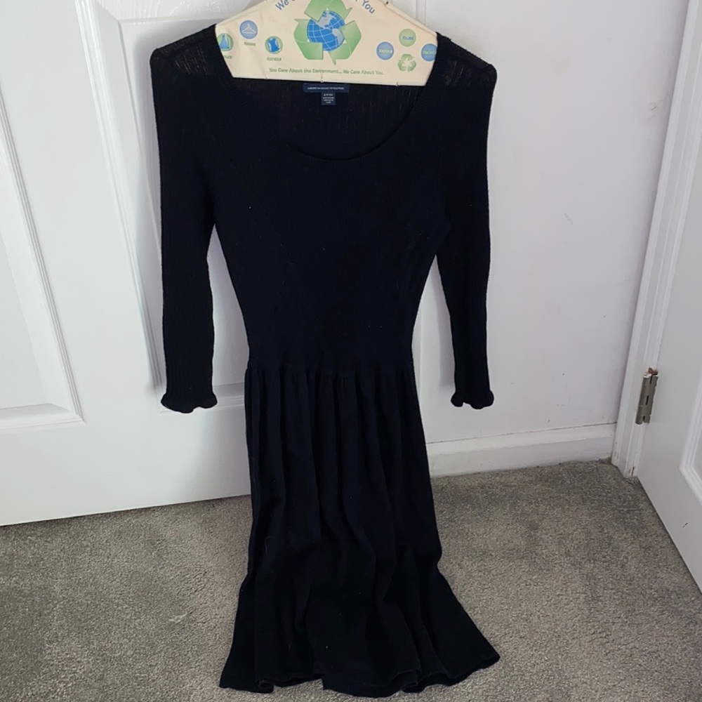 Black American eagle sweater dress size s